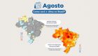 Agosto terá temperaturas acima da média no Brasil e chuva no RS
