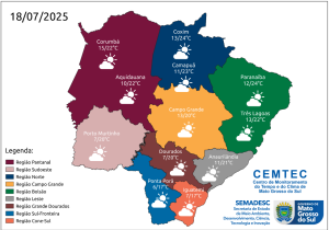 Frente fria derruba temperatura para até 5°C na região Sul do Estado nos próximos dias