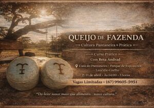 Venha aprender com o Curso "Queijos de Fazenda" na Expogrande 2026