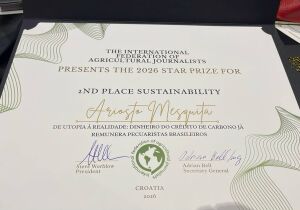 Reportagem sobre sustentabilidade na pecuária brasileira é premiada na Europa