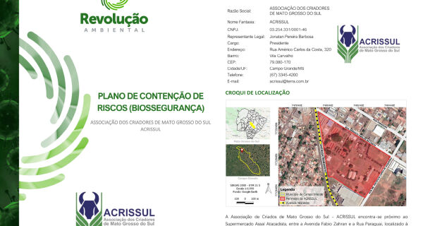  Acrissul adota plano de contenção de riscos à Covid-19