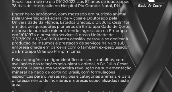 Morre no RN o Dr. Júlio César de Souza