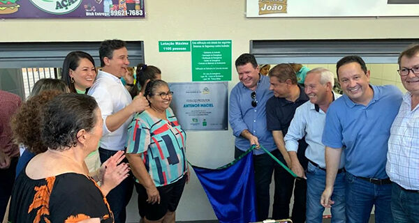 Governo e prefeitura de Nova Alvorada do Sul inauguram novo prédio da Feira do Produtor
