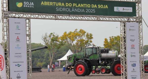 Começa plantio da maior área de soja de MS com expectativa de colher 15 milhões de toneladas