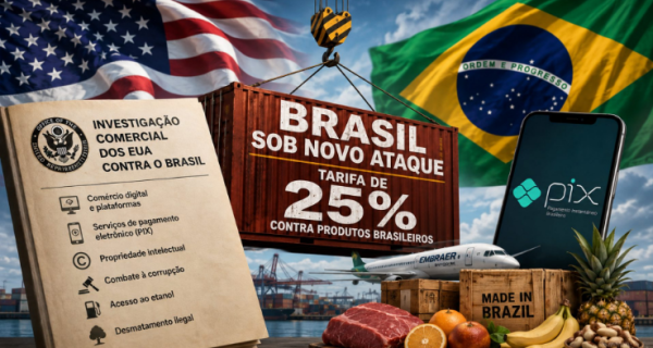 EUA propõem tarifa de 25% sobre mercadorias do Brasil após conclusão de investigação comercial