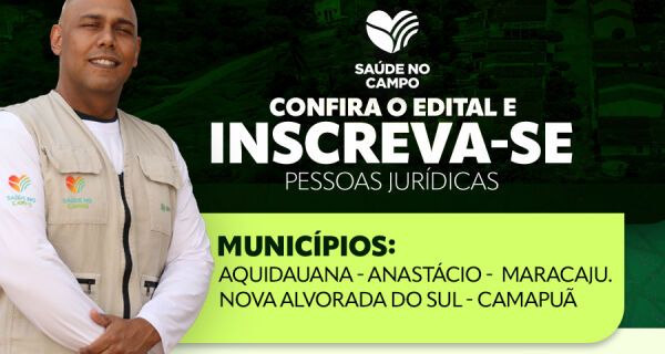 Senar/MS abre edital de credenciamento para profissionais da saúde atuarem no Saúde no Campo
