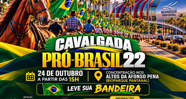 Cavalgada Pró-Brasil 22: tradição, união e amor pelo Brasil!